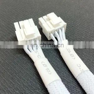Hot Sale White Sleeved Pcie Splitter 8 Pin Female to Dual Male GPU VGA Power Cable Express Adapter Power Cable thumbnail-3