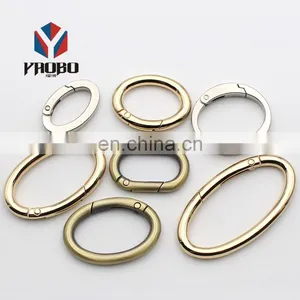 Luggage Hand Bag Hardware Accessories Oval Hook Open Ring Buckle Opening Spring Oval Ring thumbnail-5
