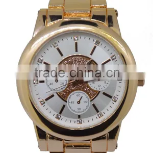 SNT-0025 Rose Alloy Case, Rose Gold Stainless Steel Watch thumbnail-1