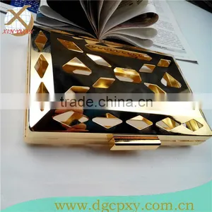 Metal Minaudiere Purses Boxes 8 Inch thumbnail-1
