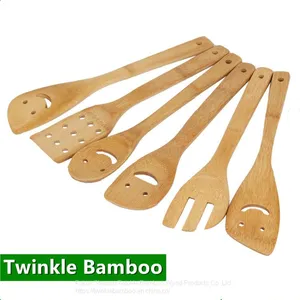 Bamboo Utensil Wholesale /bamboo Cooking Utensils With Smile Face Sale thumbnail-1