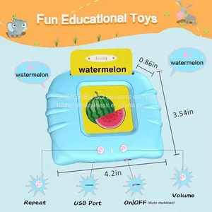 Cognitive Audible Flash Cards English Learning Flashcard Reader Talking Learning Machine for Boys And Girls thumbnail-5