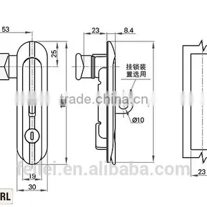 High Reliable Cubicle Lock thumbnail-6