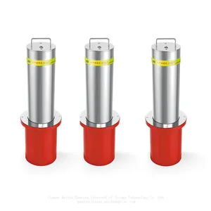 UPARK Highway Security Durable Parking Lot Access Heavy Duty 304 Stainless Steel Manual Pillar Bollard thumbnail-1