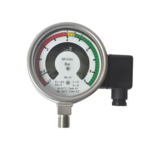 SF6 Gas Density Relay Magnetically Assisted Electrical Contact Pointer Relay SF6 thumbnail-2