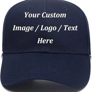 Custom Baseball Hat Snapback Design Your Own Adjustable Metal Strap Dad Cap Visors thumbnail-1