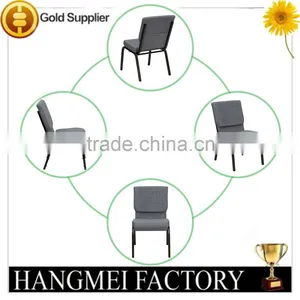Cheap Modern Stackable Church Chairs in Red on Sale Made in China thumbnail-2