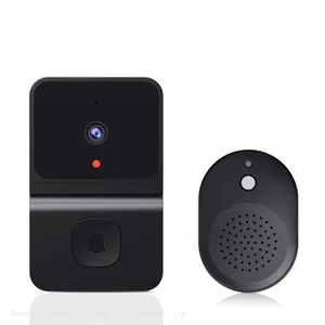 Ringsee Smart Ring Camera Doorbell Battery Video Doorbell Audio Intercom Wireless Door Chimes for Business Home Office Store thumbnail-2