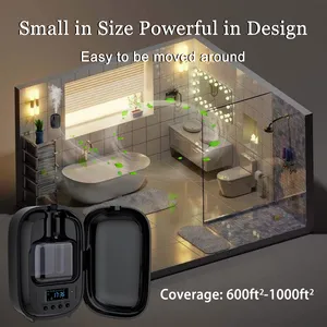 New Design Digital Display Opening Closing Cover Two Fluid Essential Oil Atomization Wall Mounted Aroma Diffuser thumbnail-3