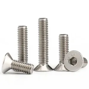 Grade 304 316 Csk Head Hex Slot Machine Screws DIN7991 thumbnail-4