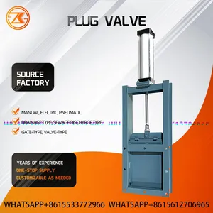 OEM Pneumatic Slide Gate Valve Carbon Steel Wear Resistant For Dust Collector Silo Fly Ash Cut-off CE Certified thumbnail-1
