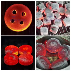 Bamboo Charcoal Briquette Making Machine Blue Charcoal Coke Hydraulic Shaping Machine EPC thumbnail-4