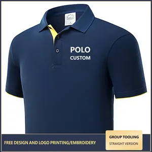 Custom Color-Blocked Cotton-Poly Two-Hem Polo Shirts | Lapel T-shirts Promotional Uniforms | Custom Corporate Workwear & Cultural Shirts thumbnail-1
