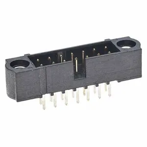 Harwin M80-500200510+10 Pos. Male Plug DIL Straight 3.3mm THT Connector, Jackscrews, Gold thumbnail-2