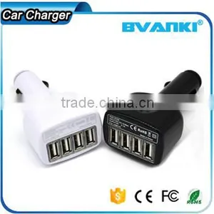 Universal Micro Auto 4 Port USB Car Charger For IPhone IPad 2.1A Mini Car Charger Adapter Cargador Coche Carregador de Celular Quality Choice thumbnail-4