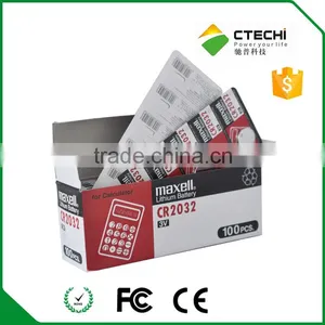 Maxell CR2032 Coin Lithium Battery 3V With Card/blister Battery, 5pcs in a Set thumbnail-3