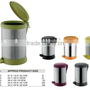 3L/5L/12L/20L/30L STAINLESS STEEL PEDAL BIN thumbnail-1