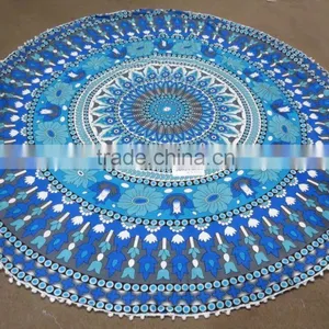 Mandala Printed Round Beach Towel 72 Inch Roundies Wholesale thumbnail-4