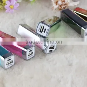 Mini 2600mAh External Battery Pack Compact "Lipstick" Size USB Universal Portable Power Bank Charger thumbnail-1