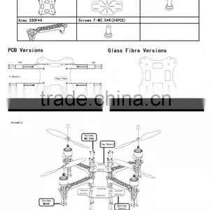 F330 Multi-rotor QuadCopter Airframe 330mm Indoor Multicopter Frame thumbnail-3