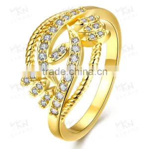 KZCR209 Brass Material Rose Gold Plated Engagement Ring thumbnail-1