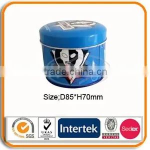 Top Quality Round Shape Candy Tin Can thumbnail-1