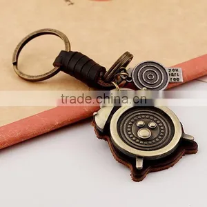 Promotional Cheap High Quality Handmade Custom Leather Keychains thumbnail-2