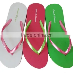2015 Hot Promotional China Cheap Girls Slipper Colorful Optional Flat Beach Shoes thumbnail-5
