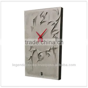 Unique Clock, Concrete Wall Clock, Designer Clocks, Customized Clock, Handmade Decorative Clock thumbnail-2