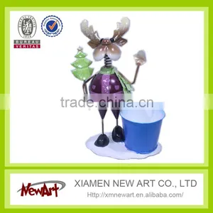 Promotion Deer With Pot Christmas Decoration Supplies thumbnail-2