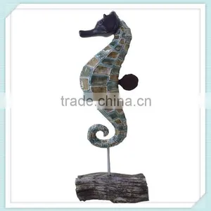Handmade Polyresin Sea Horse Craft For Home Decoration thumbnail-2