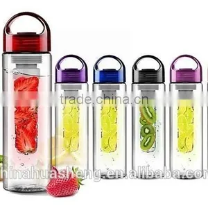 Colorful Tritan GYM Drink Bottle Sport Bottle Portable Bottle Tea Infuser Bottle Fruit Juice Water Bottle thumbnail-1