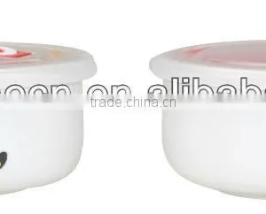 CERAMIC SOUP BOWL WITH LID AND SPOON thumbnail-1