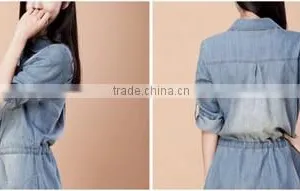 2015 Women Shenzhen Dress Leisure Jeans Dresses Girl thumbnail-2