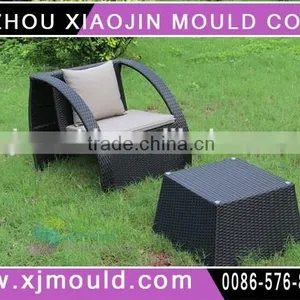 Plastic Garden Rattan Chair With Armrest Mould Maker in Taizhou thumbnail-1