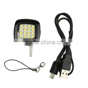 Mini Portable 16 LED Camera Fill-in Flash Selfie Light For Cell Phone Tablet thumbnail-3