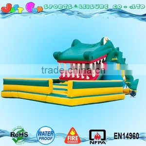 Air Bouncer and Inflatable Slide, Crocodile Inflatable Trampoline for Children thumbnail-3