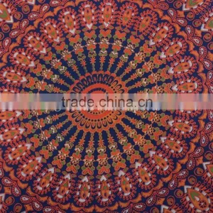Indian Mandala Pillow Cover Decorative Throw Pillows Large Round Floor Cushions Pom Pom Roundie Boho Pillow Shams thumbnail-2