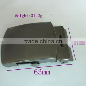 Custom Metal Adjustable Prong Type Men Clip Belt Buckle for Wholesale From China Factory thumbnail-2