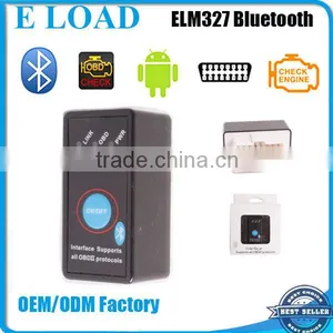 Super Mini ELM327 Bluetooth ELM 327 OBD2 OBD ii CAN-BUS Diagnostic Tool(white+black)+Switch Works on Android Symbian Windows thumbnail-1