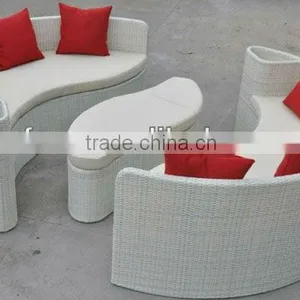3pcs Half-moon Wicker Modern Sofa Bed thumbnail-3