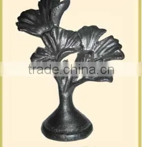 Ancient Gold Scroll Wrough Iron Curtain Rods Finials For 1.25" (31.7mm) Curtain Rods thumbnail-3