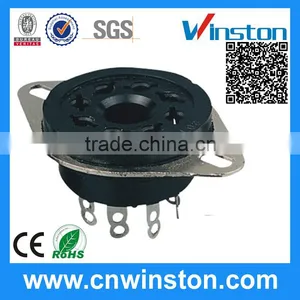 PL-08 General Miniature 300V 10A Round Type 8 Pins Bakelite Electrical Automotive Relay Socket With CE thumbnail-1