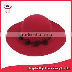 2016 Spring Wool Felt Floppy Hat For Women thumbnail-1