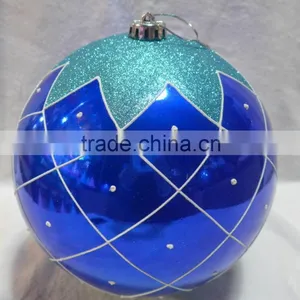 20CM Good Quality Plastic Ball With Hand Painting Big Plastic Bauble thumbnail-1