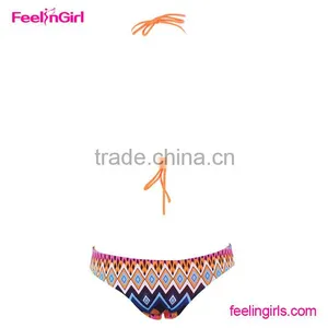 Mix Color Open Sling Teen Women Bikini Swimwear thumbnail-4