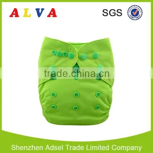 Alva Hot Sale Solid Color Nappy Cover Reusable and Washable Baby Diaper Cover thumbnail-4