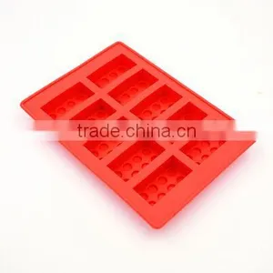 Rubber Ice Cube Mould Ice Tray Brick Shape Ice Blocks 10 Slots Ice Cream Tubs Fandont Chocolate Mold Bar Party Frozen Drink 1PC thumbnail-2