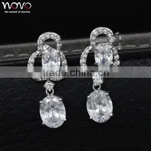 Long Brass Earrings Pendant for Woman Like thumbnail-1