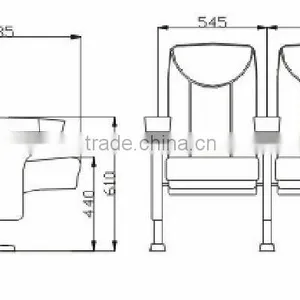 Wholesale Theater Auditorium Hall Chair CH-A02 thumbnail-3